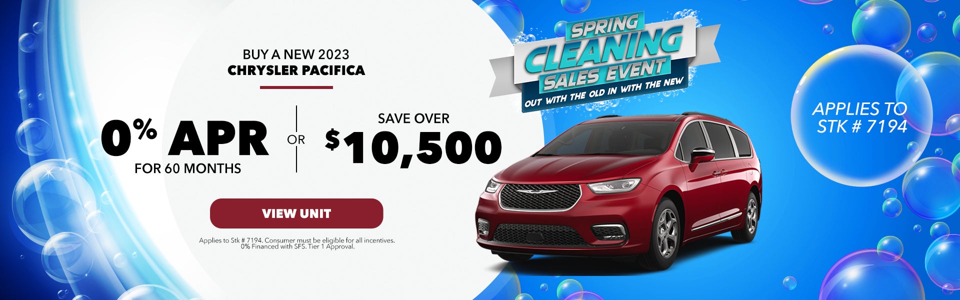 Buy a New 2023 Chrysler Pacifica 0% for 60 Months